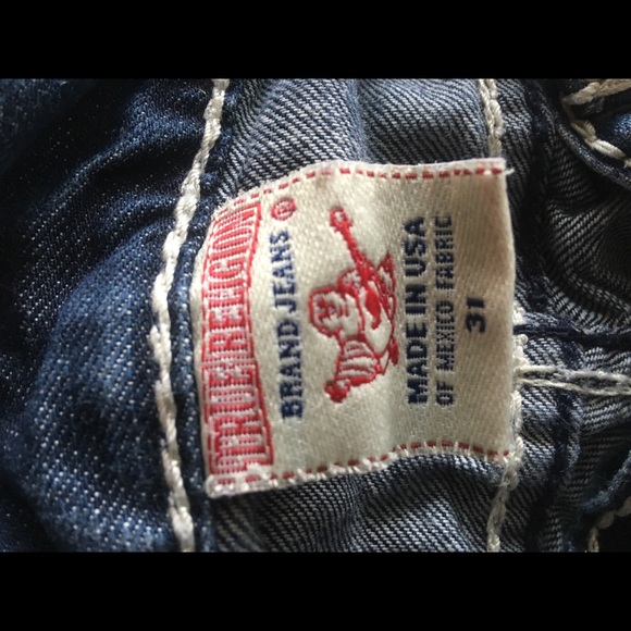 Dark denim True Religion Men’s Jeans - Picture 4 of 6
